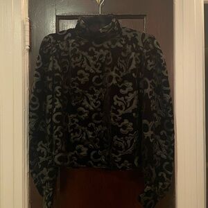 Beautiful black blouse-great for the holidays